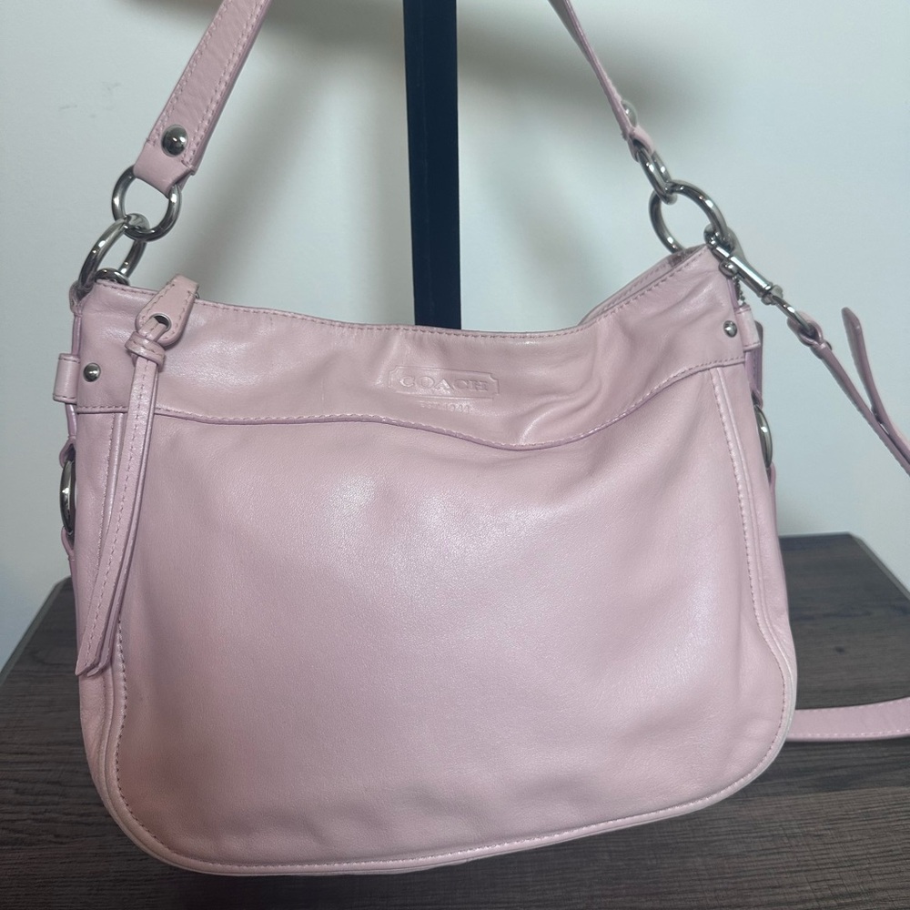Coach Soft Pink Leather Shoulder Bag